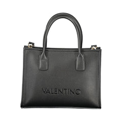 Black Polyurethane Women Handbag