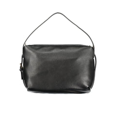 Black Polyurethane Women's Shoulder Bag