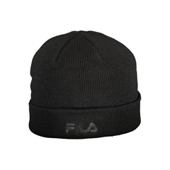Black Polyacrylic Men Cap