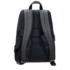 Gray Leather Backpack
