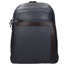 Gray Leather Backpack