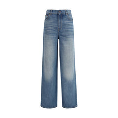 Blue Cotton Jeans Denim