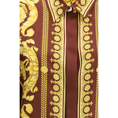 Bordeaux Silk Pattern Shirt