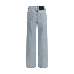 Blue Cotton Relaxed Fit Jeans