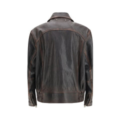 Brown Goatskin Bomber