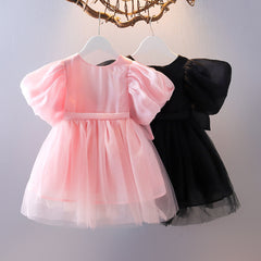 Korean Children Big Bow Dress
