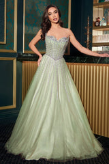 Strapless A-Line Corset Gown-1