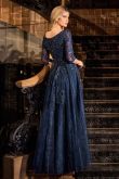 A-Line Lace & Tulle Modest Gown-3