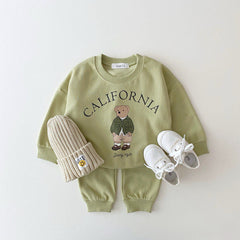Cartoon Casual Loose Sports Suit