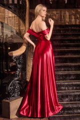 Off The Shoulder Fitted Gown-1
