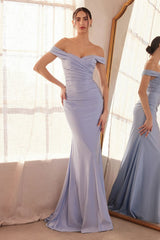 Off-the-shoulder sweetheart neckline fitted dress-0