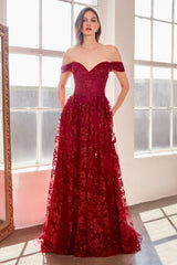 A-Line Dress With Dropped Shoulders-0