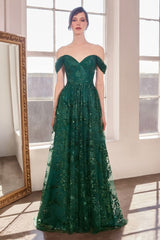 A-Line Dress With Dropped Shoulders-1