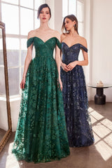 A-Line Dress With Dropped Shoulders-2