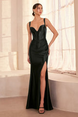 Square Neckline Fitted Dress-0