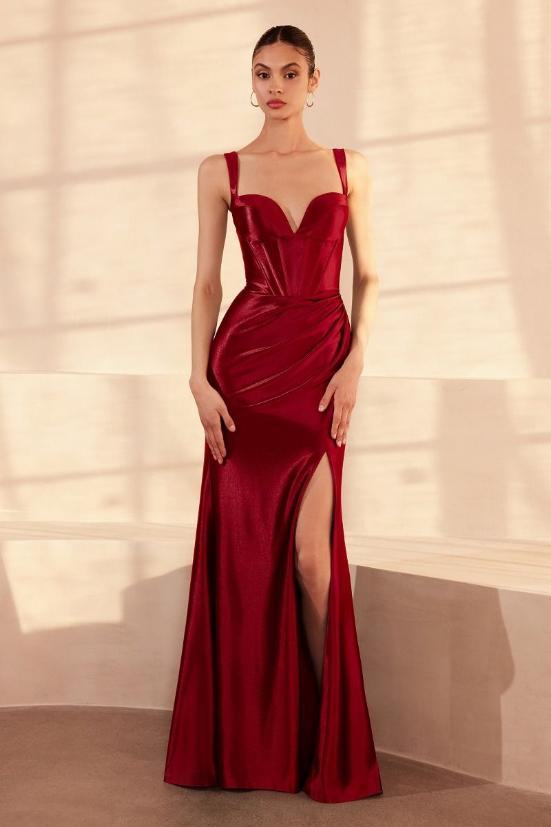 Square Neckline Fitted Dress-1
